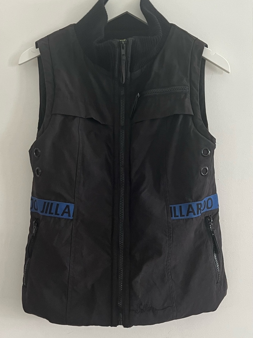 Jillaroo Australia Women's Black Riding Vest with Black Fleece Lining Size small